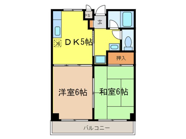 カルム緑地公園Ⅱの物件間取画像